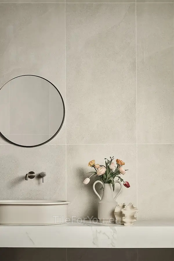 Marca Corona Arkislate 30x60, unglazed porcelain stoneware, Italy, limestone - interior photo 1